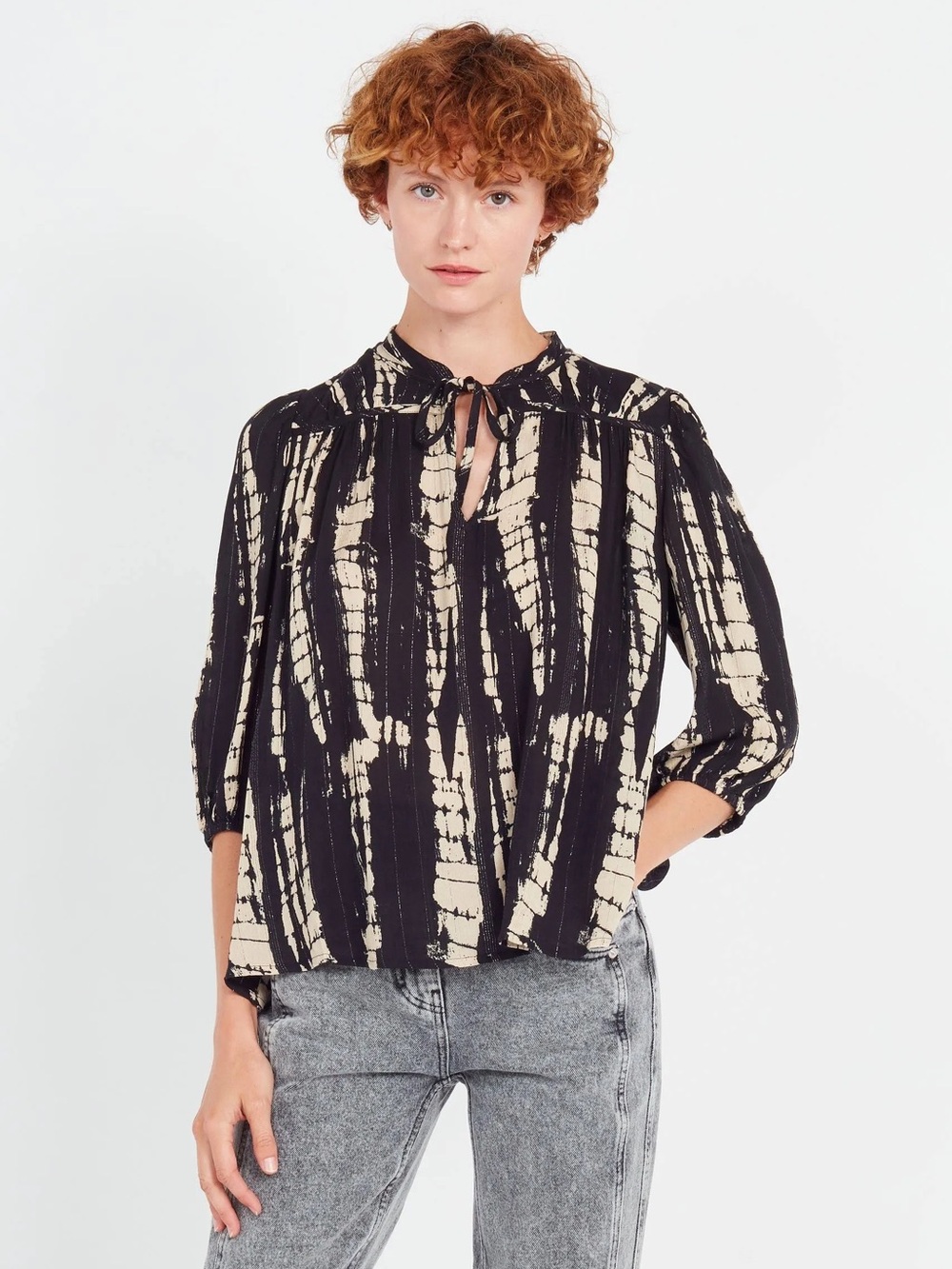 Ba&sh Kea Blouse in Tie Dye. Size XS